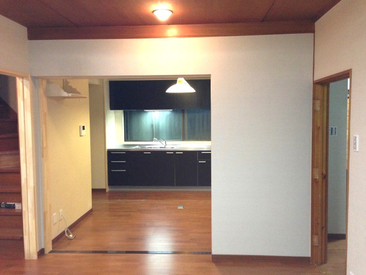 完成後キッチン